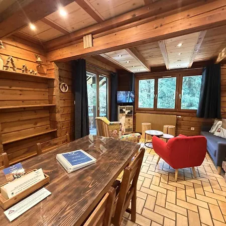 Le Skieur En Bois Chalet