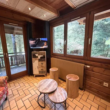Le Skieur En Bois Chalet *